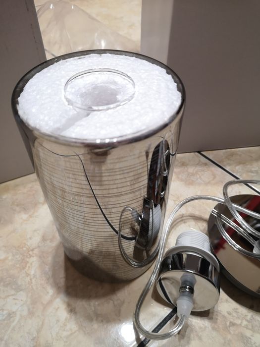 Srebrne lampy 3 sztuki nowe nieużywane