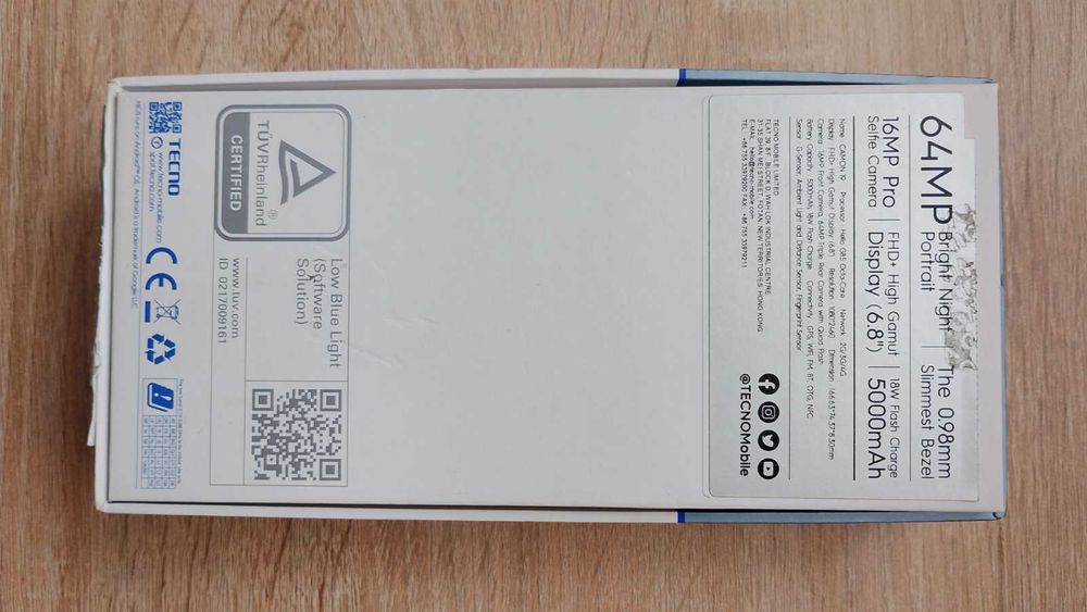 Tecno Camon 19 • NFC • 6/128GB • 64Мп • Заводський комплект • Недоліки відсутні