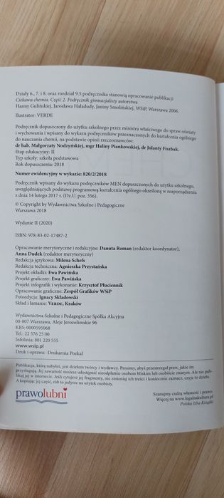 Ciekawa chemia 8 (podręcznik, klasa ósma)