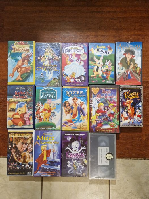 Kasety VHS bajki i filmy