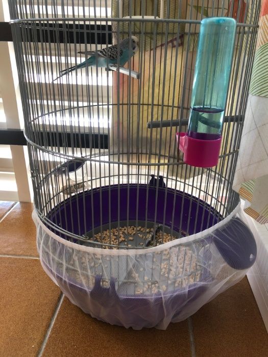 Rede resguardo para gaiolas, saias para fundo gaiolas medias