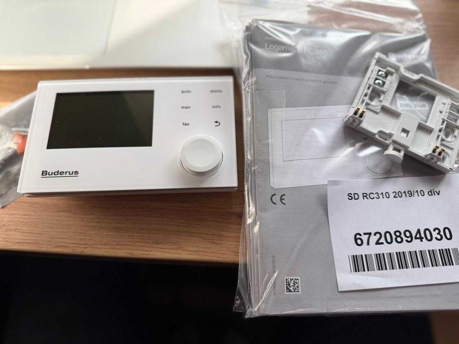 Sterownik, pokojówka, piec Buderus RC310