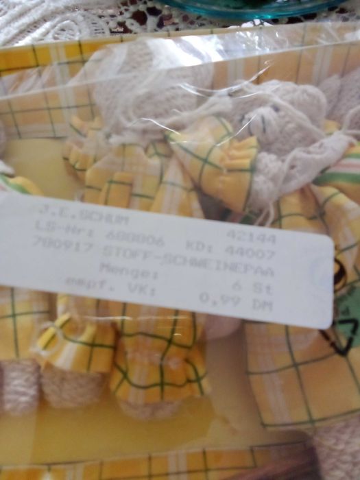 Małe szmaciane świnki