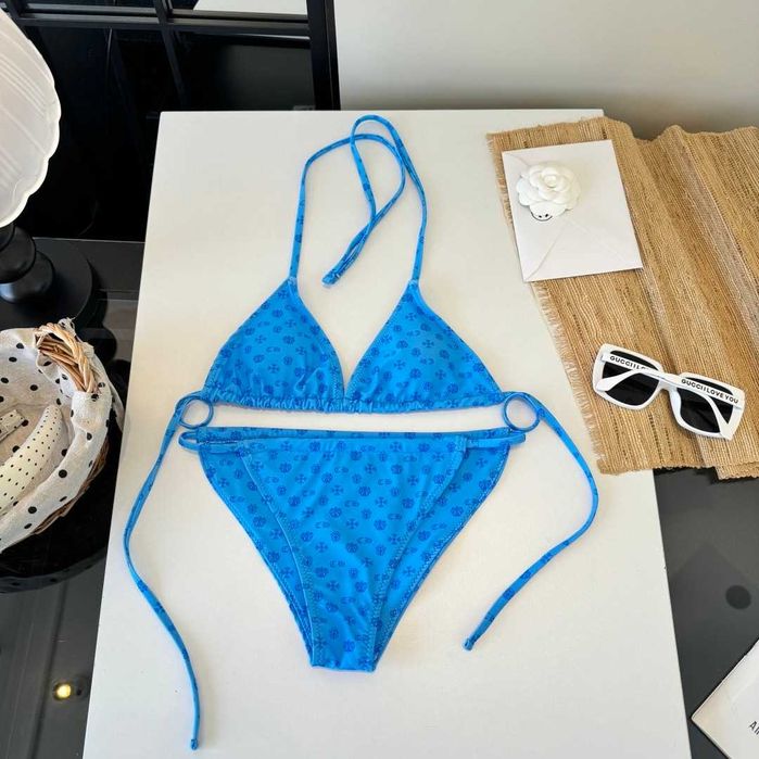 Crossheart niebieski strój kąpielowy Bikini
