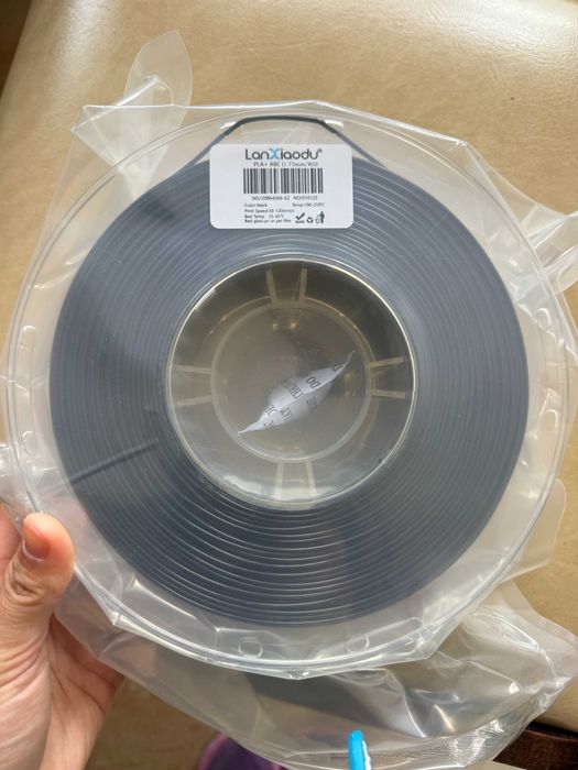 Filamento PLA preto para impressora 3D Filament Black