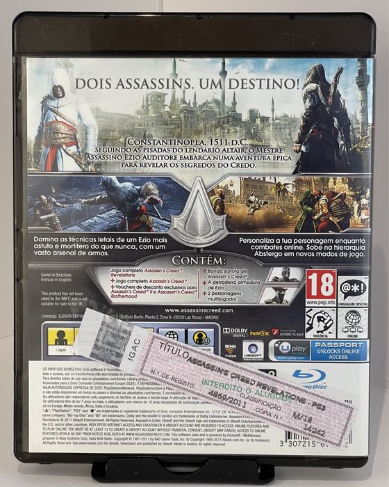 Jogo Assassin’s Creed: Revelations - Edição especial || PS3