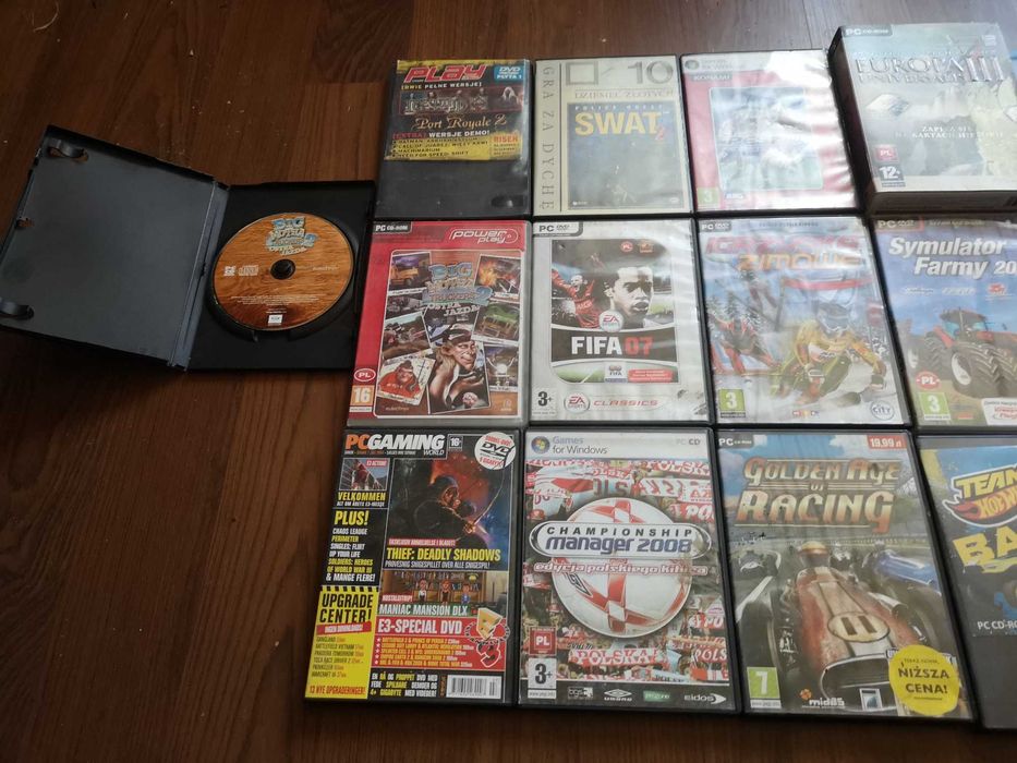Gry PC Fifa 07, PES2010, Symulator Farmy itp. 16sztuk