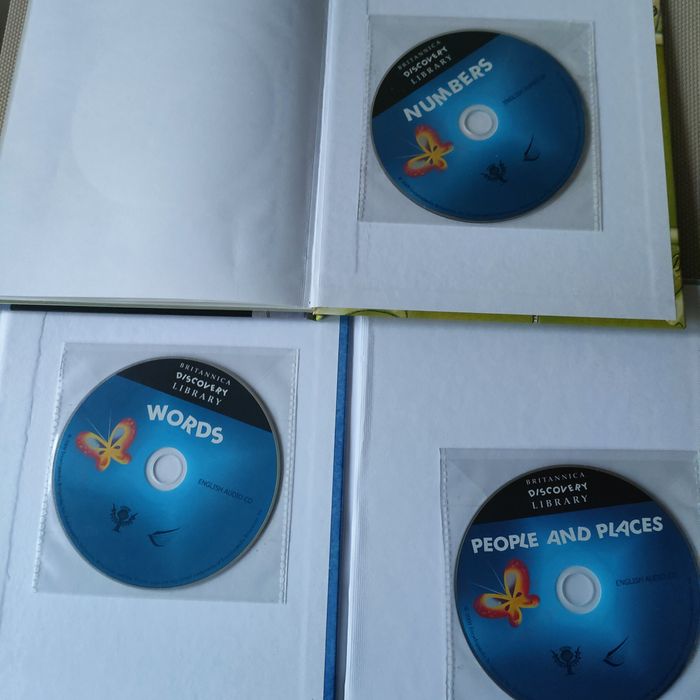 Britannica angielski trzy książki z płytami  nowe