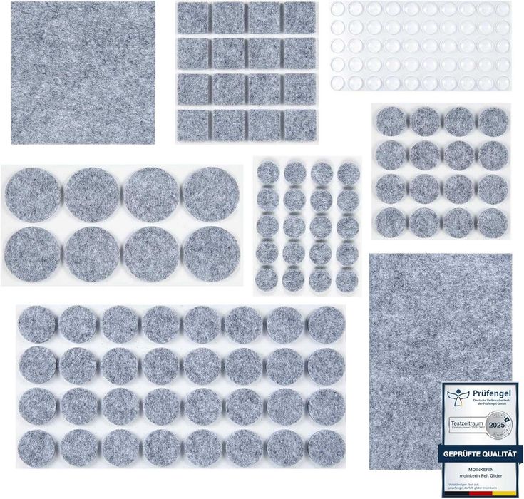Podkładki filcowe do mebli, samoprzylepne, do nóg krzeseł i mebli
