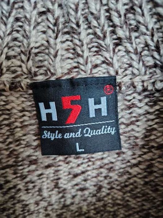 Melanżowy sweter z akrylu