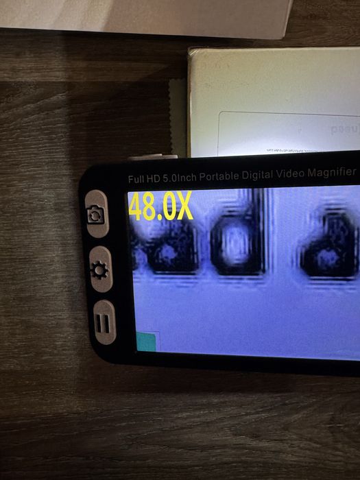 Lupa de video digital auxiliar leitura, daltonismo