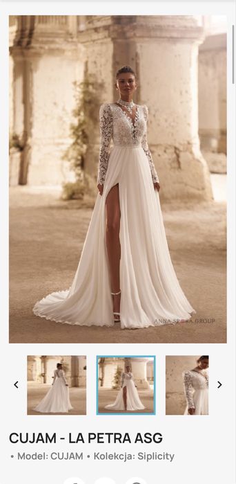 Sukienka slubna biała  niespotykana