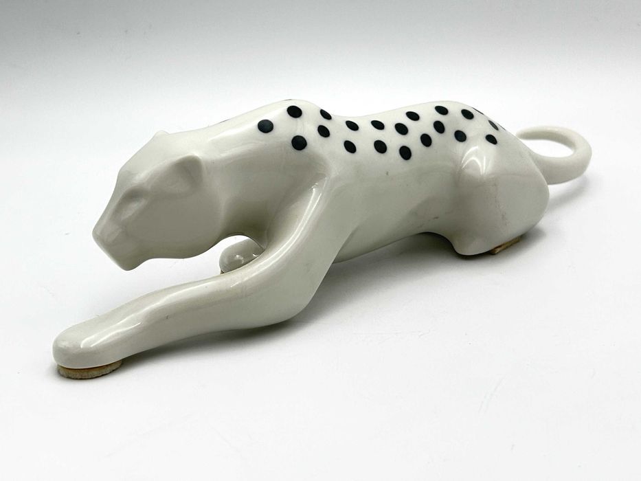 Figurka ceramiczna: „Pantera" Sgrafo Modern ,Peter Müller,  lata 60