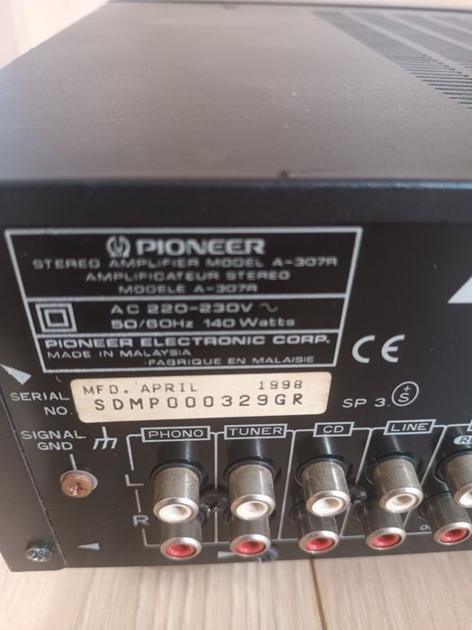 Amplituner Pioneer A-307R 1998 rok + odtwarzacz Pioneer PD-207.