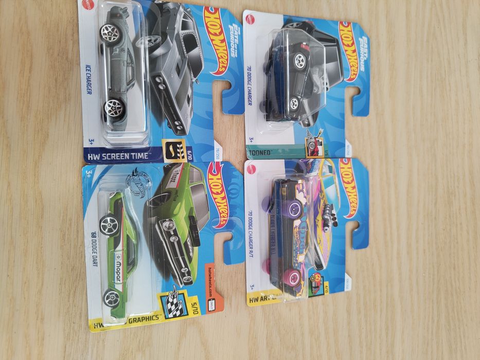 HotWheels zestaw Dodge Charger Challenger Dart