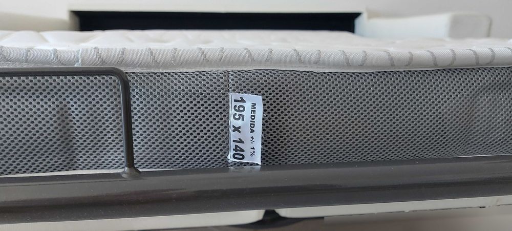 Sofá cama Lourini branco de 200x96x94