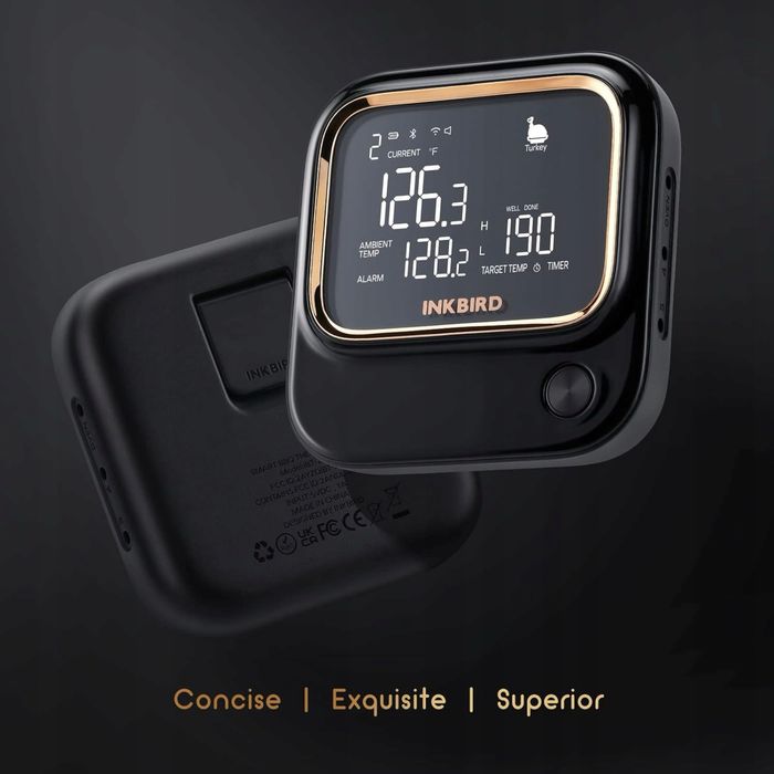 termometr do MIĘSA, BLUETOOTH 5.1 inkbird IBT-26S SYGNAŁ 70 M, WIFI