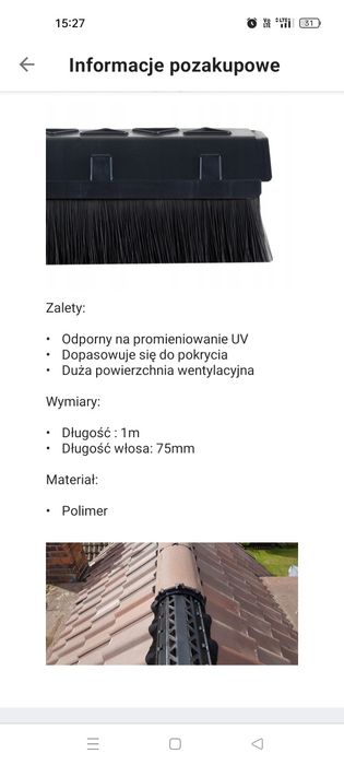 Wywietrznik kalenicowy pod gąsior