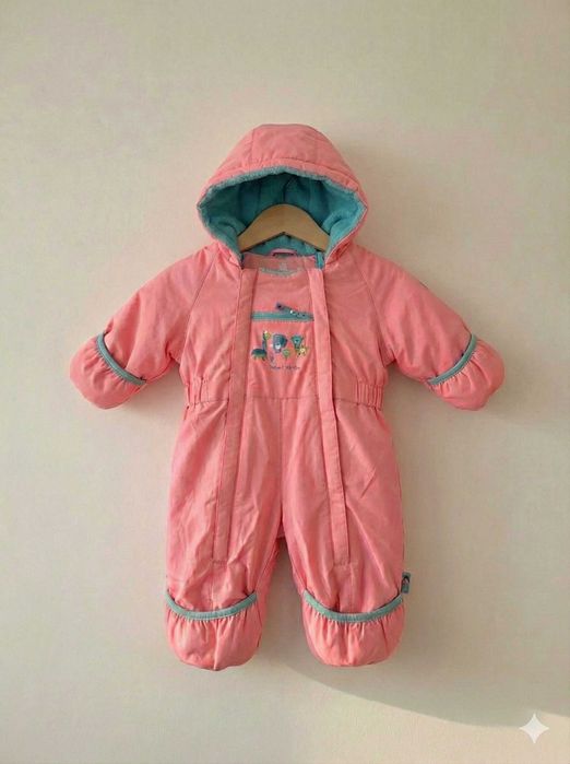 Pink Winter Jumpsuit with Super Warm Lining for 3–6 Months