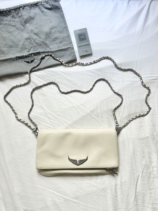 mala bolsa rock swing your wings off white zadig voltaire