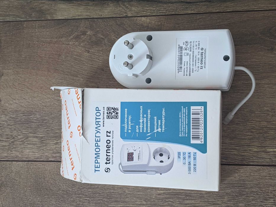 Терморегулятор TERNEO rz з датчиком 16А