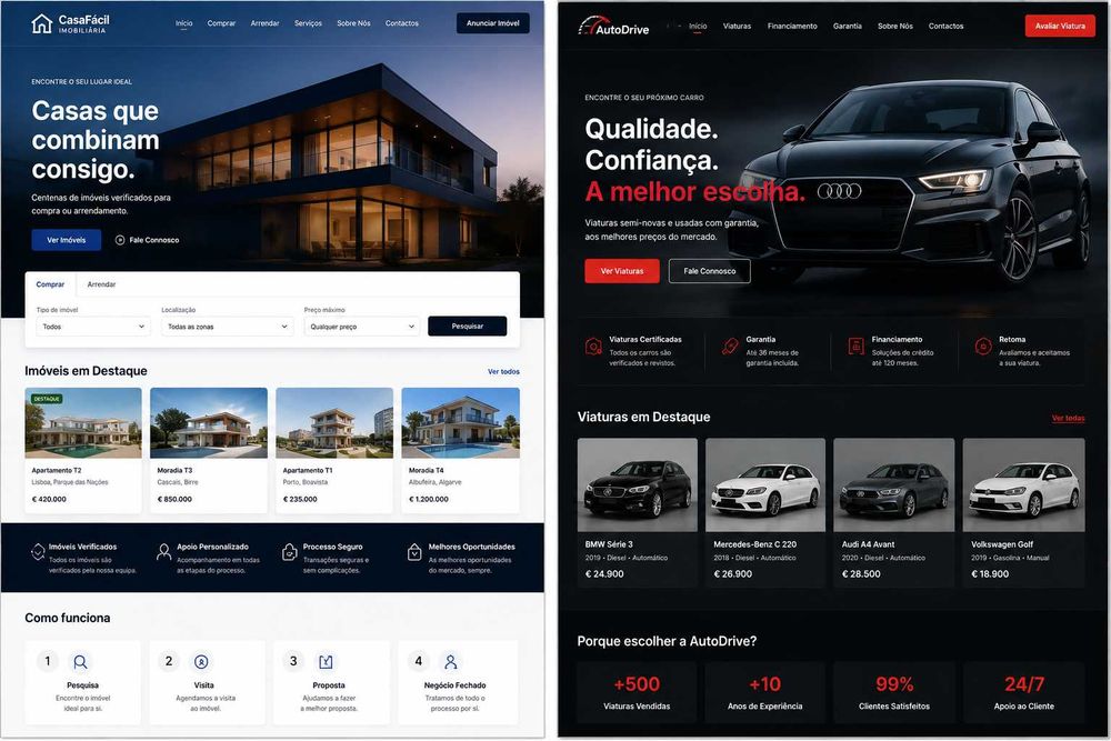 Criação de Sites Profissionais, IA e Automação para Empresas e Website profissional desde