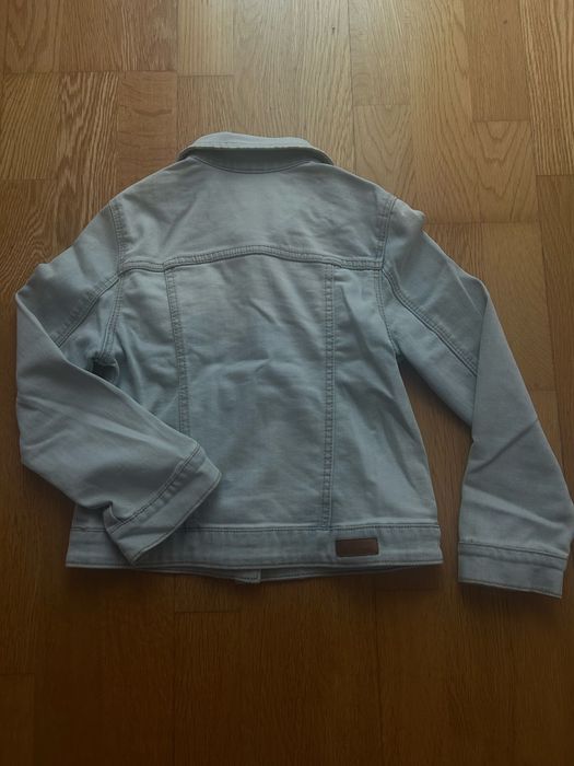 Casaco de ganga clara