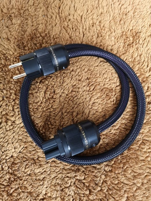 Kabel zasilający Melodika 3x2.5 mm dł 1.0m. Wtyki Schuko Audiocrast.