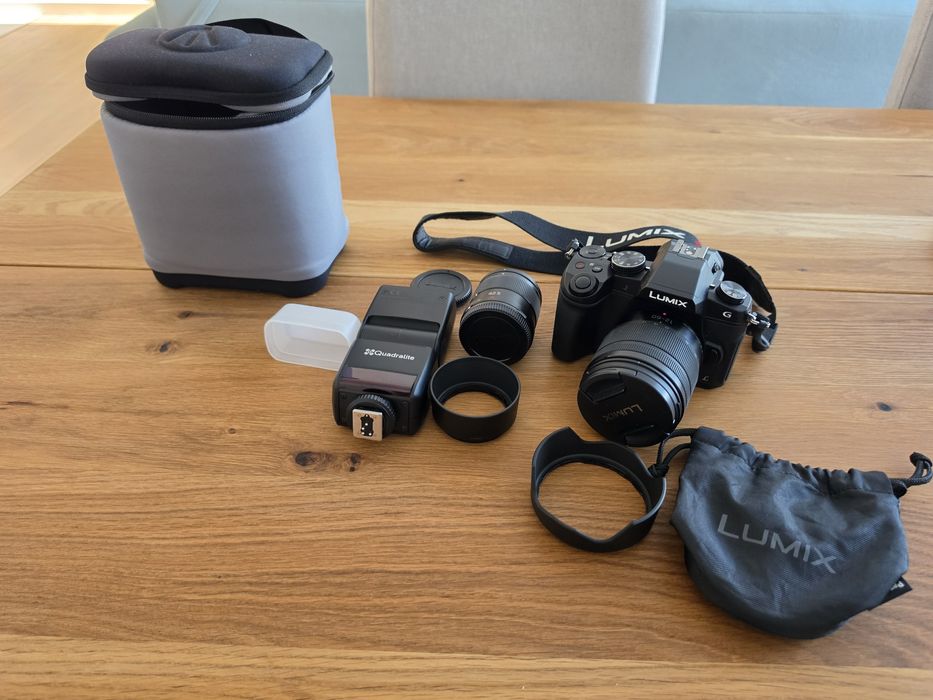 Aparat kamera Panasonic Lumix DMC-G80, bardzo duży  zestaw  2 obiektywy dji