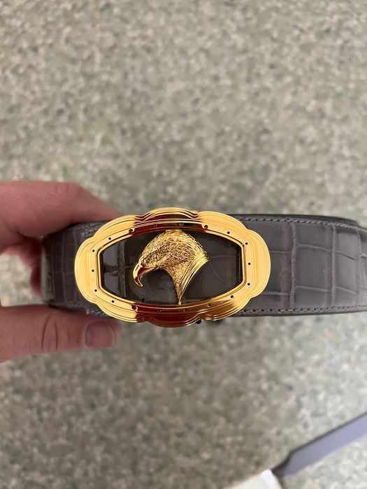 Stefano ricci ремінь 100% оригінал , крокодил