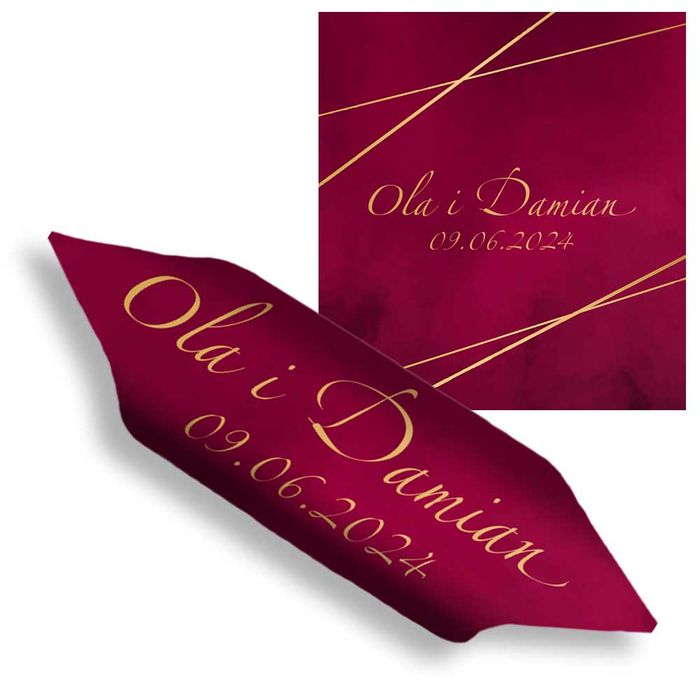 Krówki z logo zdjęciem ślub wesele rocznica 120szt