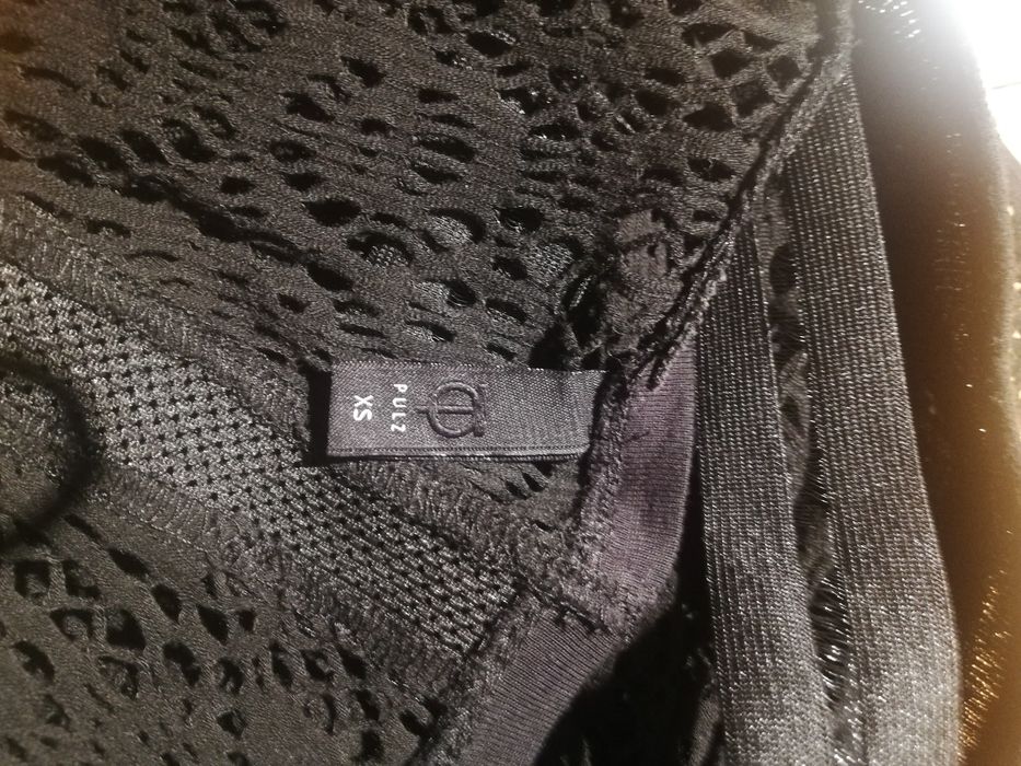 Pulz koszulka T-shirt siatka ażur r. XS i S