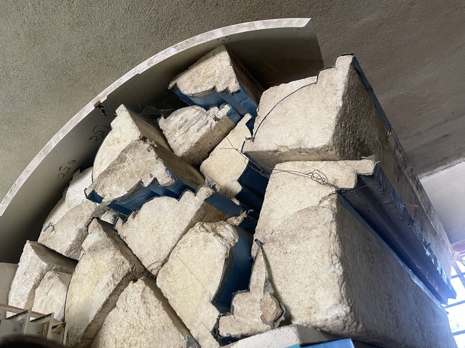 Molde de corniza para betao usadas