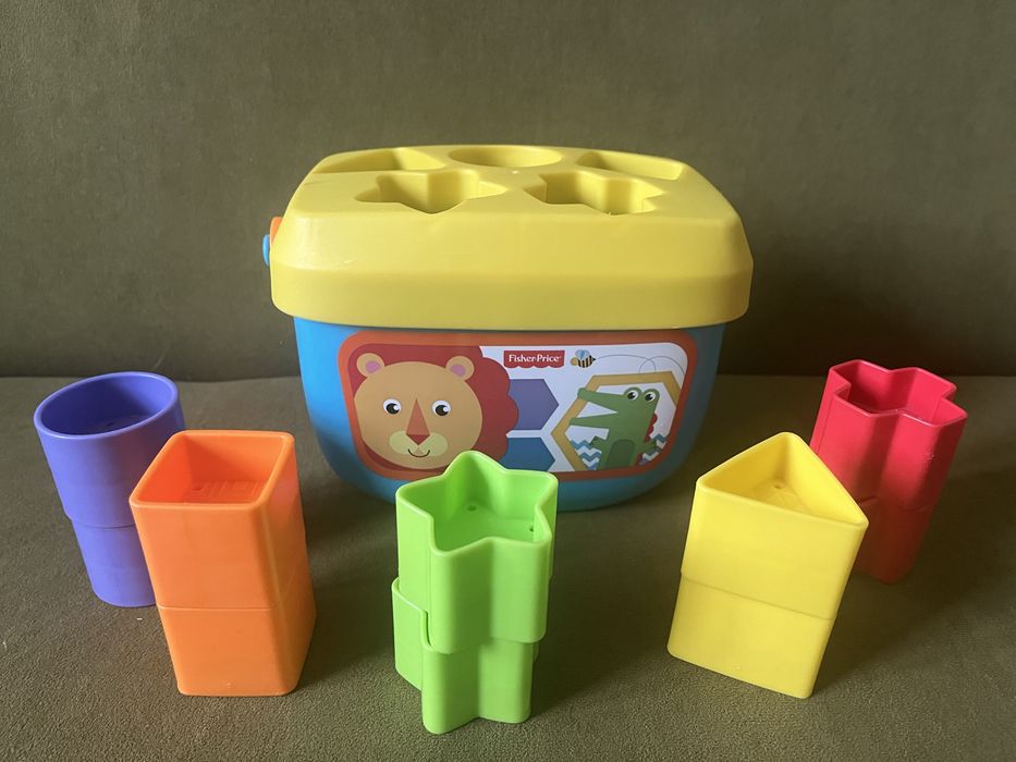 Ведерко (сортер) с кубиками Fisher-Price, Пазлы, Пирамидка