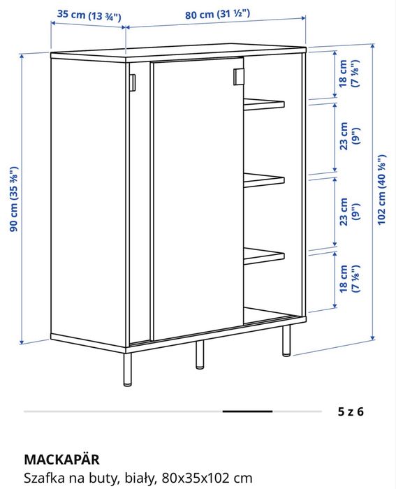 Szafka na buty IKEA MACKAPÄR