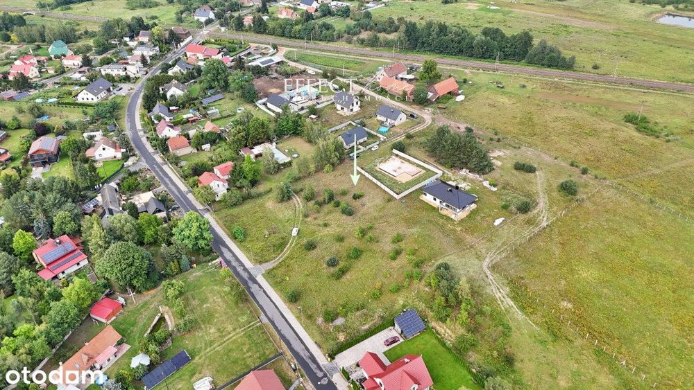 Działka 956 m² z gotowym planem pod budowę domu - Widok 3