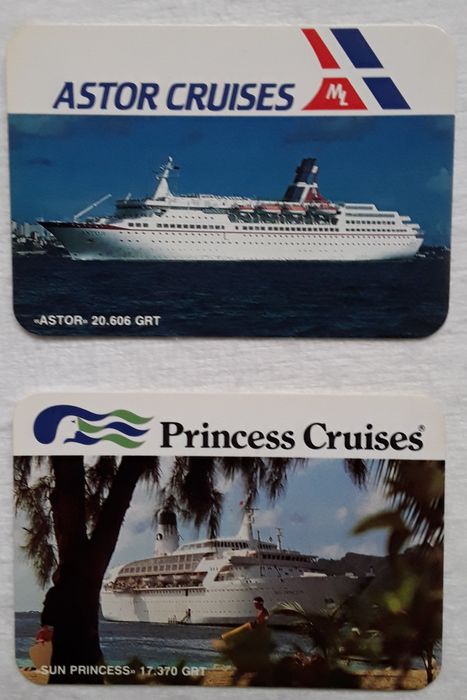 Calendários de bolso 1988 - Tema: Barcos Cruzeiros