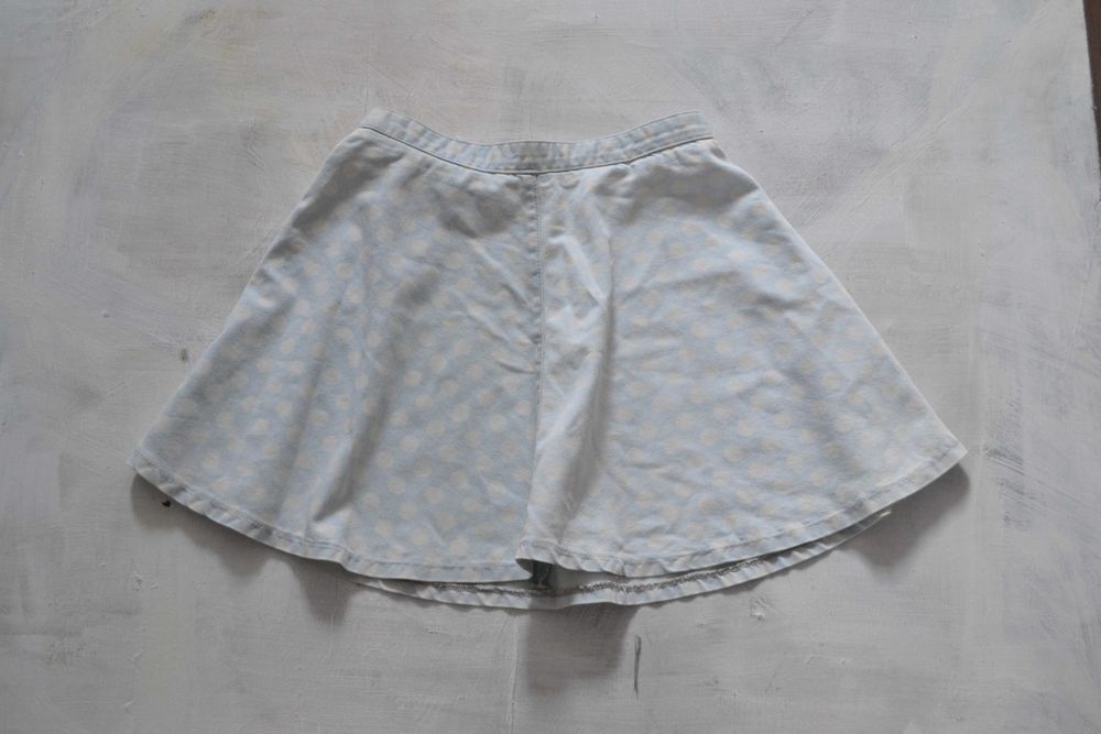 jeansowa spódniczka w groszki mini S 36