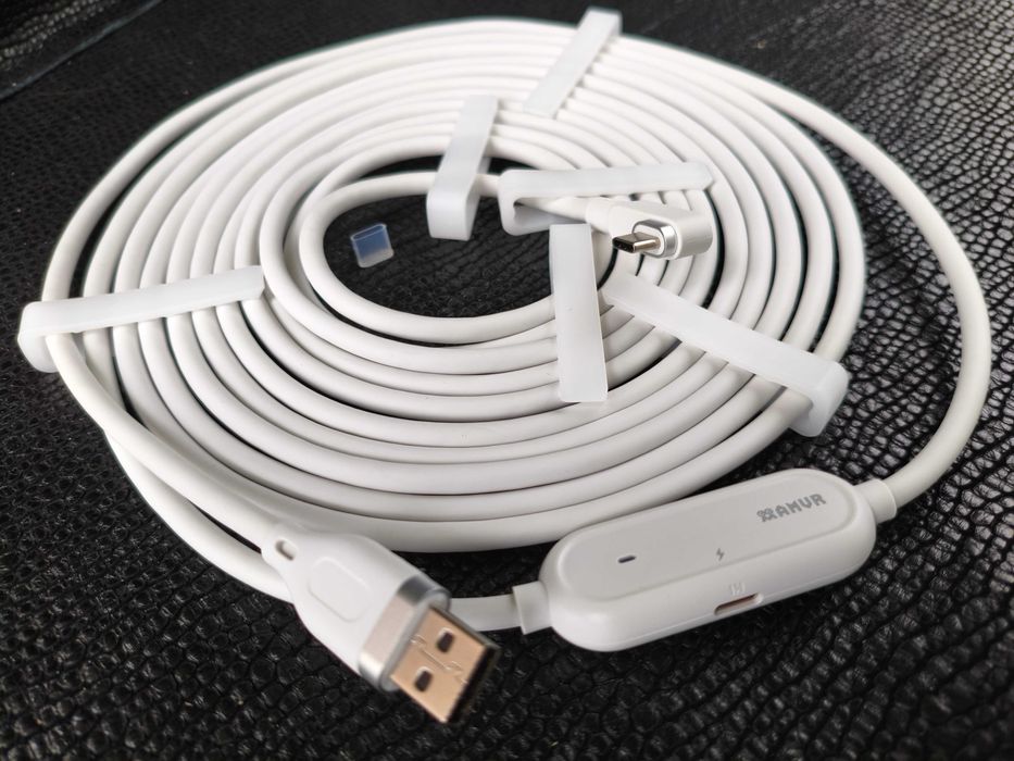AMVR Link Cable USB3.2 gen1 New! Кабель з зарядним портом Meta Quest 3