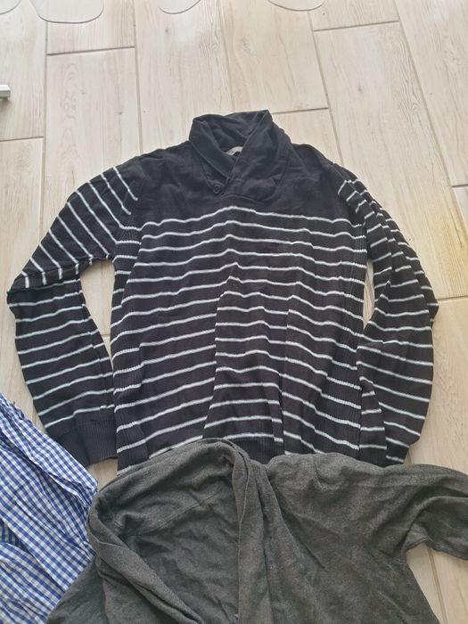 Sweterki męskie plus koszula M