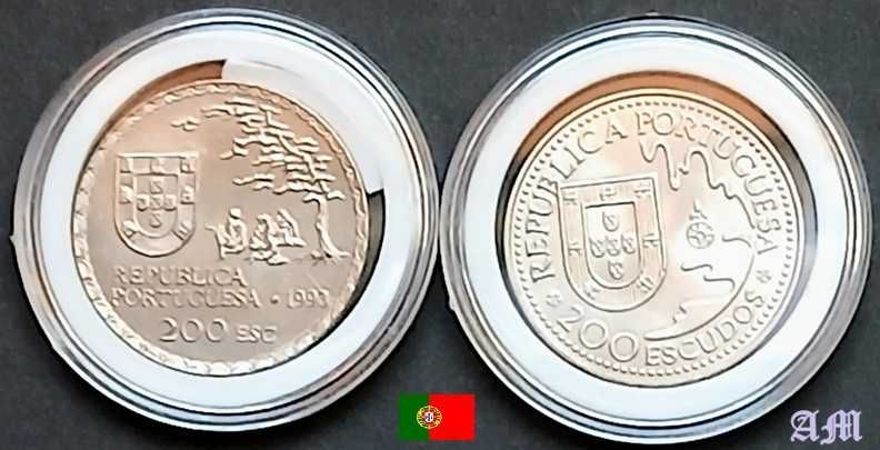 Portugal 2 Moedas 200$ Escudos 1993