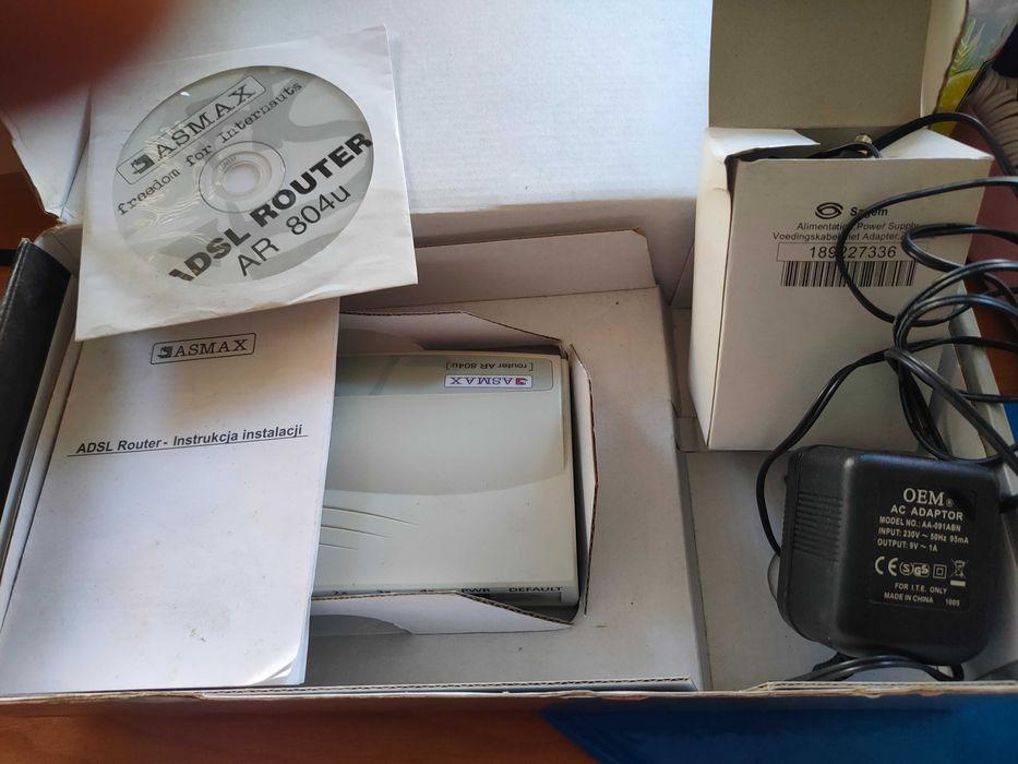 Router ASMAX 804u z modemem ADSL