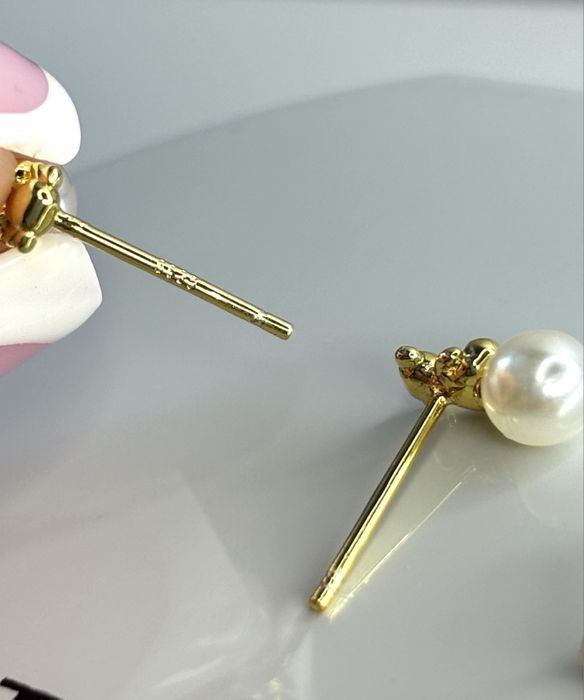 TOUS kolczyki Bold Bear perły srebro 925