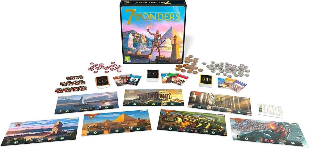 [Eng] Настільна гра 7 чудес (7 Wonders): нова, у плівці