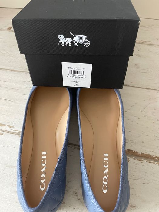 COACH Allyson Quilted Ballet. Балетки натуральная кожа р 39