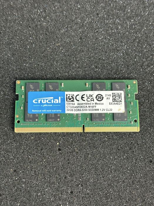 Оперативна пам’ять DDR4 SO-DIMM 16GB/32GB Samsung, SK Hynix, Crucial для ноутбуків