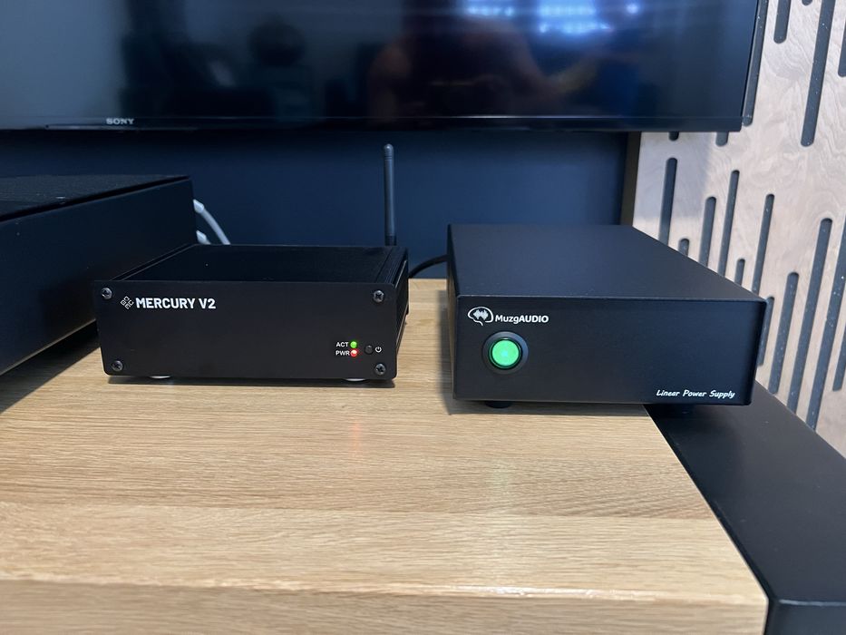 Streamer Mercury v2 + zasilacz 12 v MuzgAUDIO.   I2s!
