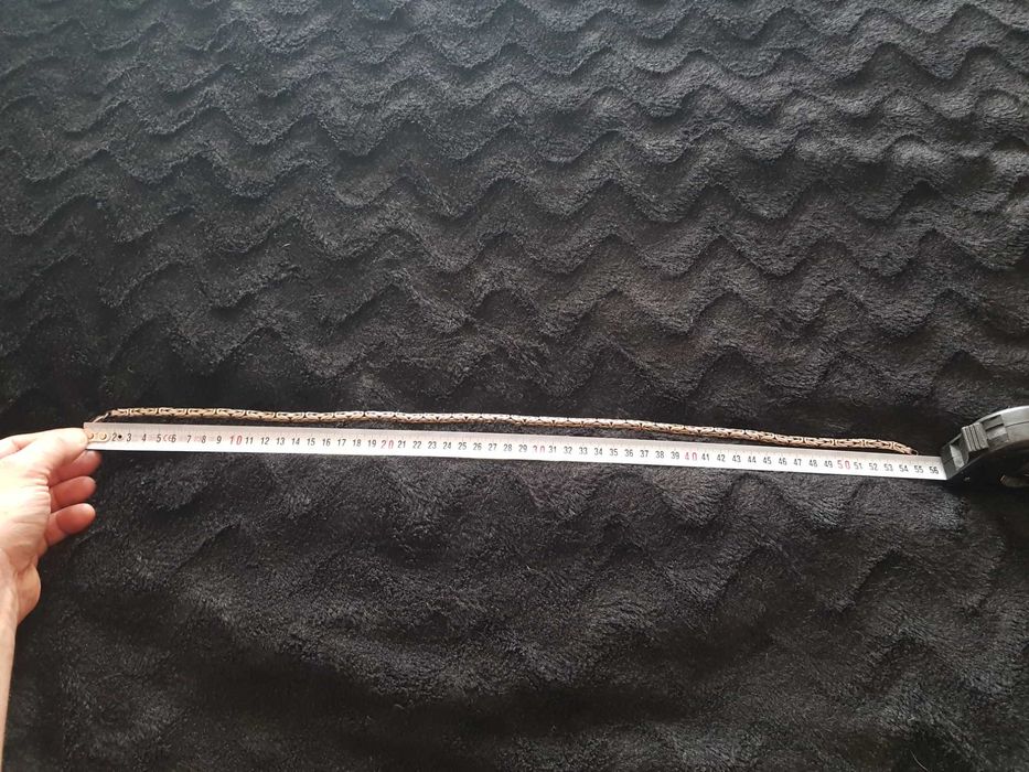 srebny naszyjnik proba 925 splot krolewski  96.4gr 1100zl