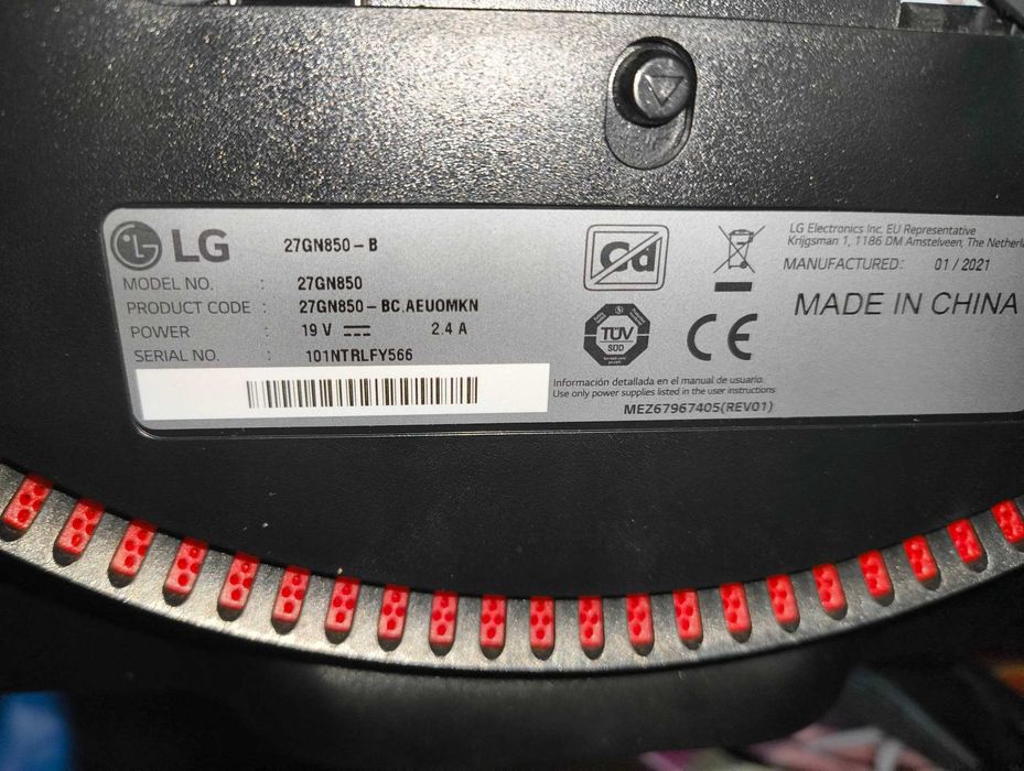 LG UltraGear 1440p 144hz 27" GSYNC 27gn850b