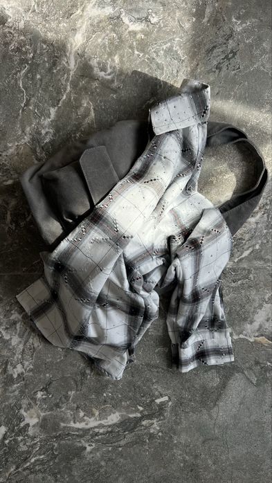 Сорочка картата в клітинку жіноча байка каміння стрази